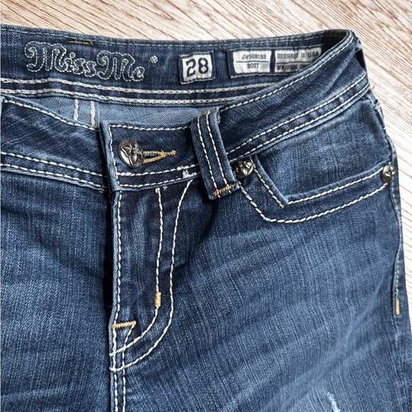 Miss Me Boot Cut Jeans 28 - Picture 3 of 6